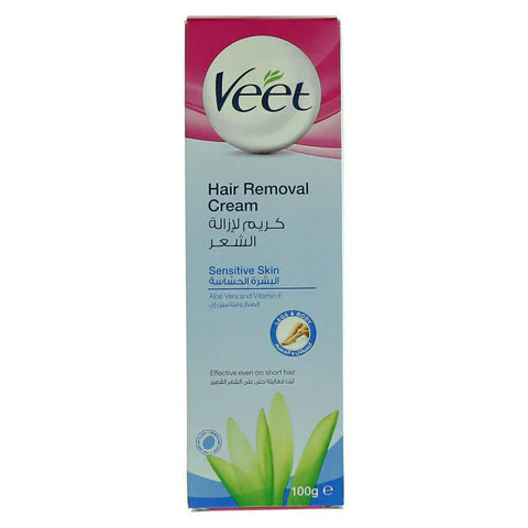 Veet Hair Removal Cream For Sensitive Skin Almond Oil 100g
