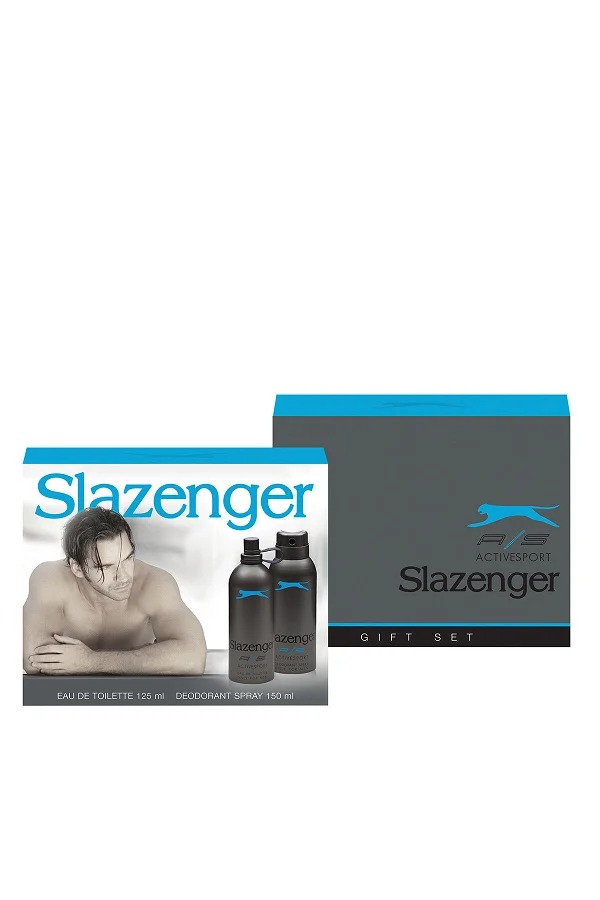 Slazenger Active Sport Perfume Deodorant Set Men’s Cosmetics Blue
