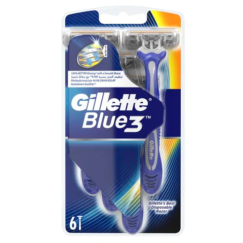 Gillette Blue3 Comfort Disposable Razors Multicolour 6 count