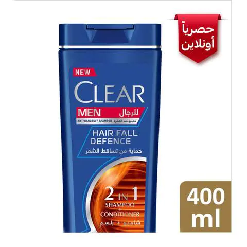 Clear Men’s Anti-Dandruff Shampoo Hair Fall Defence 400ml