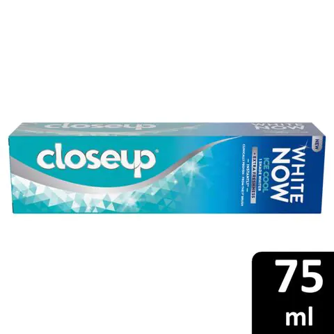 Close Up White Now Toothpaste Ice Cool Gives 1 Shade Whiter & Extra Fresh Teeth 75ml